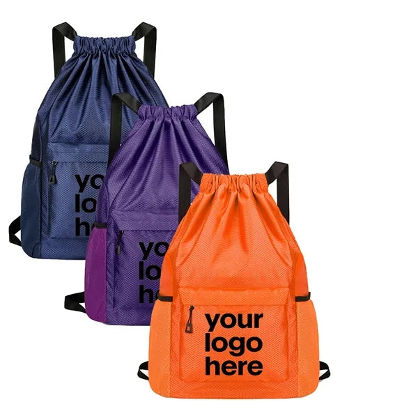 Waterproof Solid Drawstring Backpack