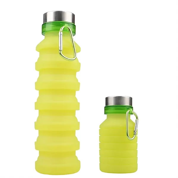 18 Oz Collapsible Silicone Sports Bottle