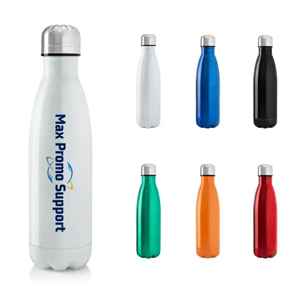 17 Oz Stainless Steel Vacuum Insulated Bottle W/ Lid