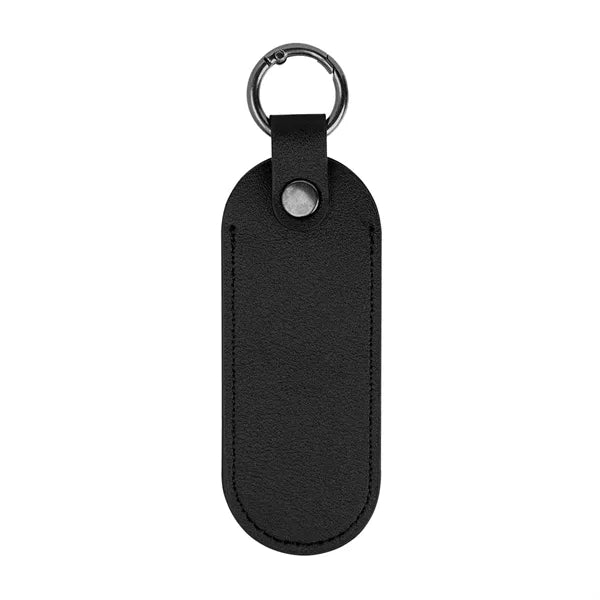 Bates Leatherette Key Tag With Carabiner