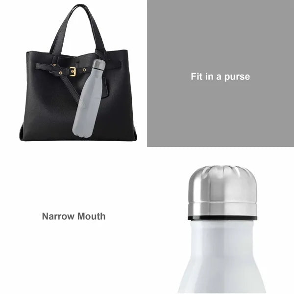 17 Oz Stainless Steel Vacuum Insulated Bottle W/ Lid