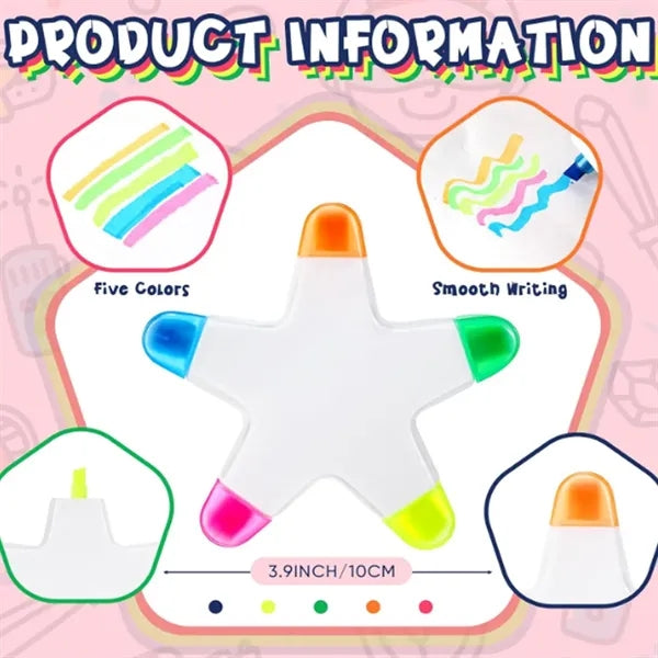 Creative Star Shape Fluorescent Pen