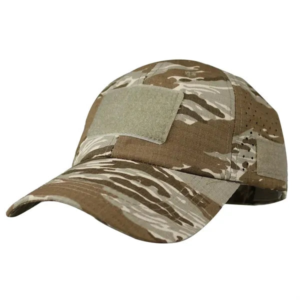 Tactical Camo Cap Ventilated Glasses Holder Baseball Hat