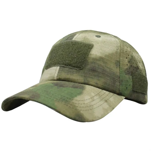 Tactical Camo Cap Ventilated Glasses Holder Baseball Hat