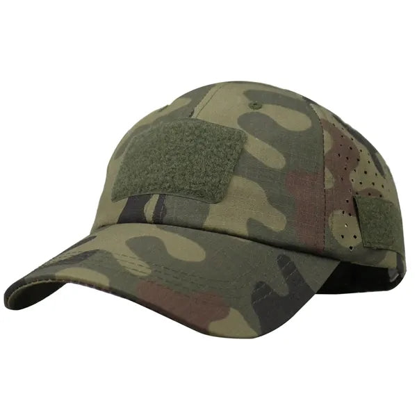 Tactical Camo Cap Ventilated Glasses Holder Baseball Hat