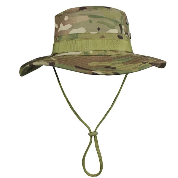 Camo Boonie Hat Windproof Outdoor Sun Protection Bucket