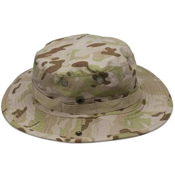 Camo Boonie Hat Windproof Outdoor Sun Protection Bucket