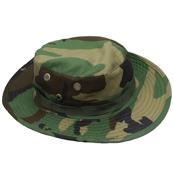 Camo Boonie Hat Windproof Outdoor Sun Protection Bucket
