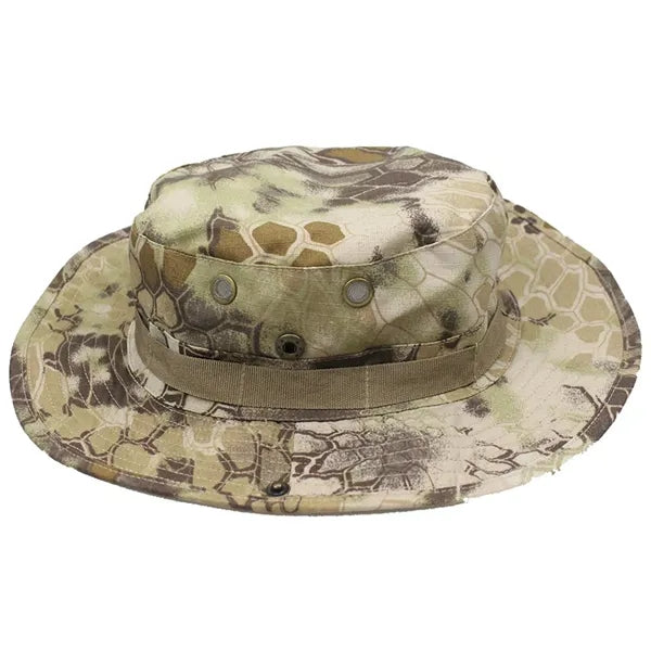 Camo Boonie Hat Windproof Outdoor Sun Protection Bucket