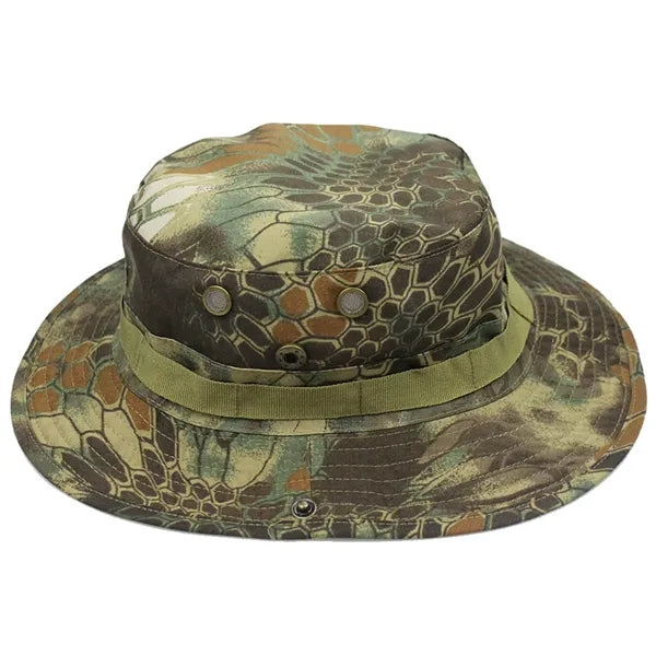 Camo Boonie Hat Windproof Outdoor Sun Protection Bucket