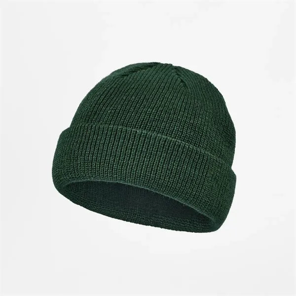 Recycled Knit Cuffed Fisherman Beanie