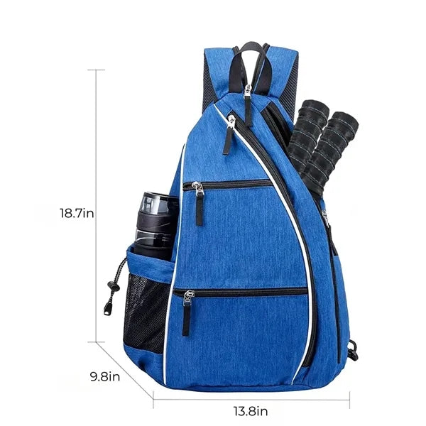Pickleball Backpack Sling Bag Multi Pocket Sports Gear Stora
