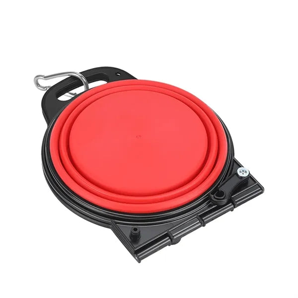 Collapsible Pet Food Water Bowl 2-in-1 Silicone Dog Cat