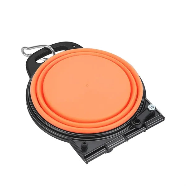 Collapsible Pet Food Water Bowl 2-in-1 Silicone Dog Cat