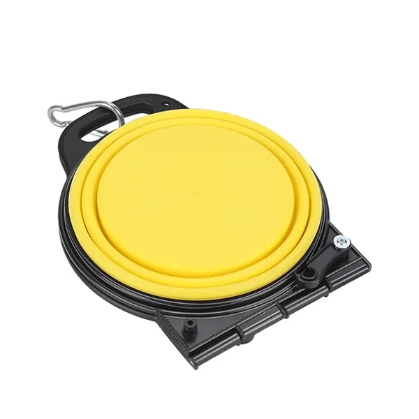 Collapsible Pet Food Water Bowl 2-in-1 Silicone Dog Cat