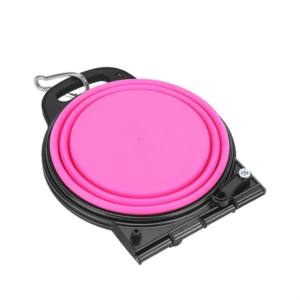 Collapsible Pet Food Water Bowl 2-in-1 Silicone Dog Cat