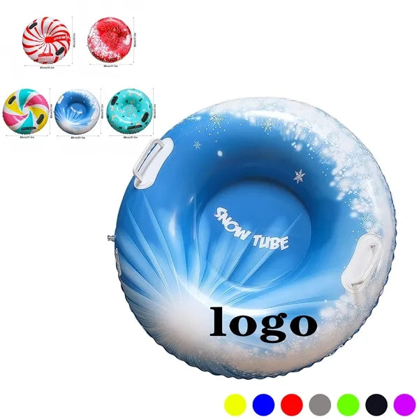 Round Inflatable Snow Tube Ride For Winter Fun