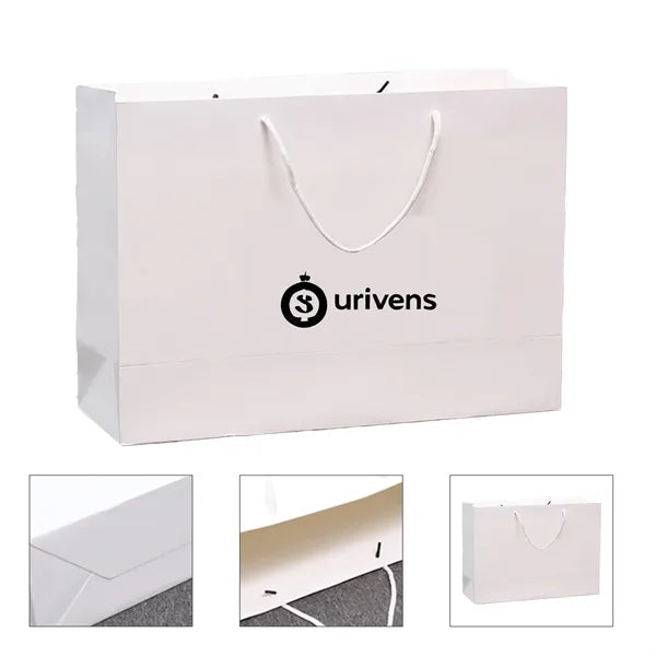 Matte Laminated Euro Tote Bag 13.75" x 4" 11"