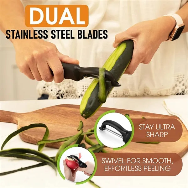 Stainless Steel Peeler Fruits Vegetables Soft Grip