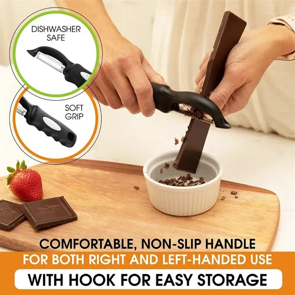 Stainless Steel Peeler Fruits Vegetables Soft Grip