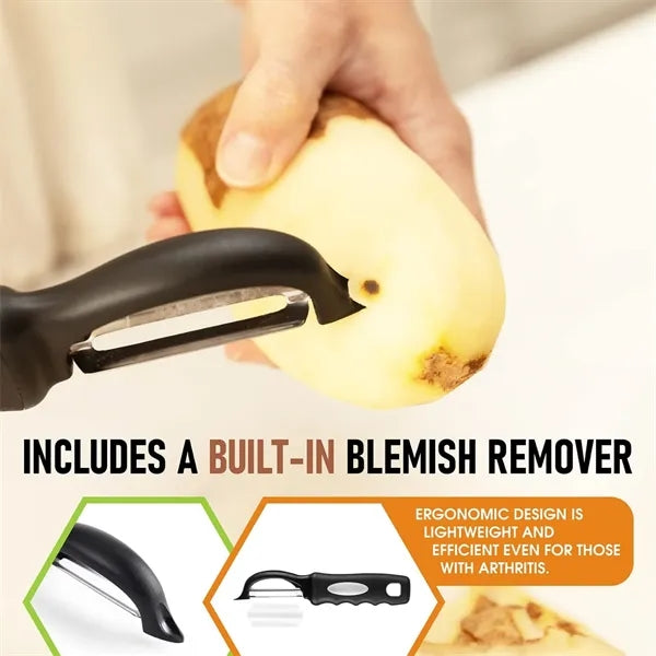 Stainless Steel Peeler Fruits Vegetables Soft Grip