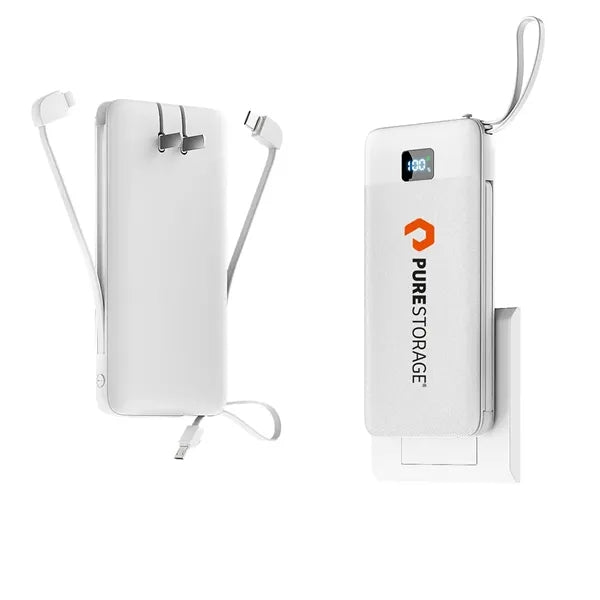 10000mAh Power Bank with Wall Plug
