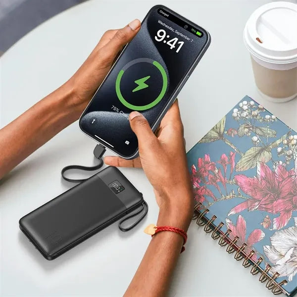 10000mAh Power Bank with Wall Plug