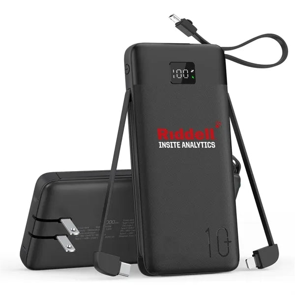 10000mAh Power Bank with Wall Plug