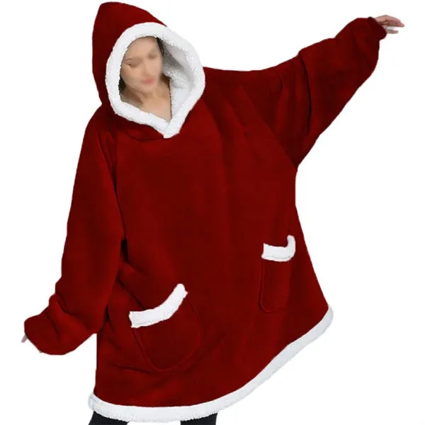 Wearable Blanket Hoodie,soft and smooth hand feel
