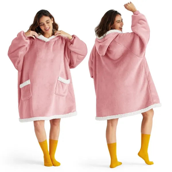 Wearable Blanket Hoodie,soft and smooth hand feel