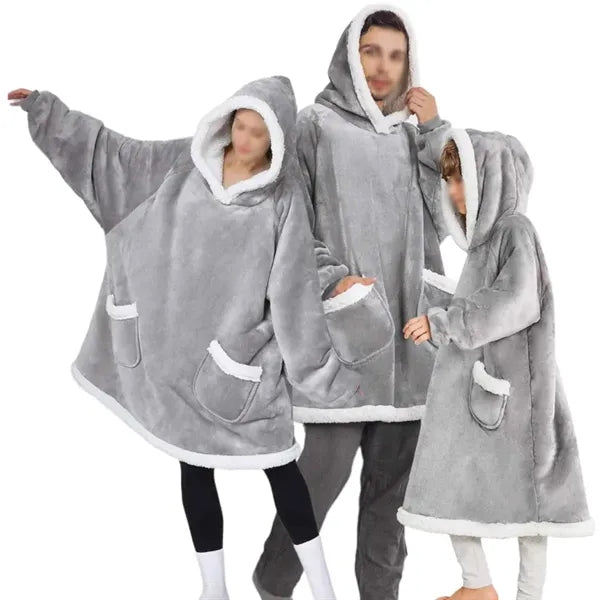 Wearable Blanket Hoodie,soft and smooth hand feel