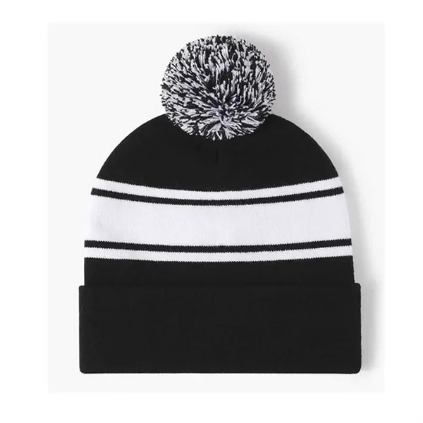 Pom Pom Knit Beanie