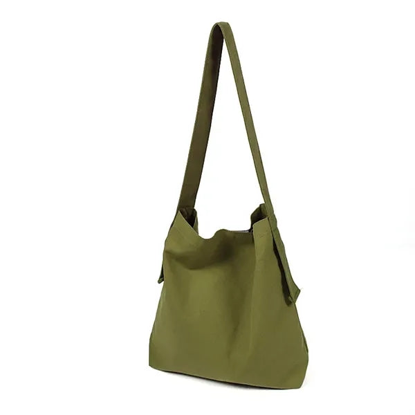 Casual Canvas Crossbody Tote Bag