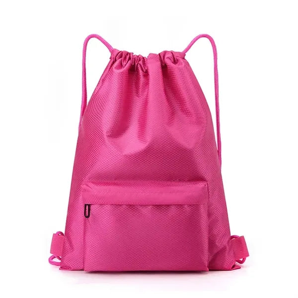 Nylon Sporty Drawstring Backpack