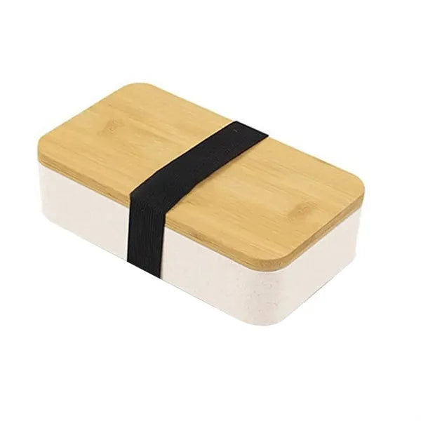 Eco-Friendly Single-Layer Bamboo Covered Lunch Box