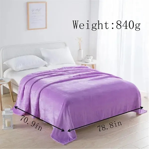 Warm Fleece Blanket Double Blanket