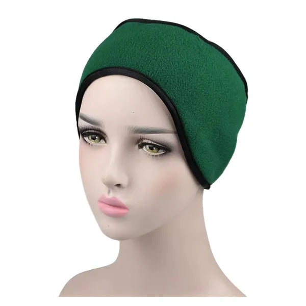 Fleece Winter Earmuff With Hook And Loop Closure