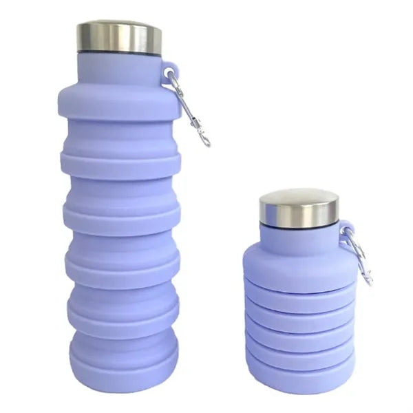 17 Oz. Foldable Silicone Water Bottle