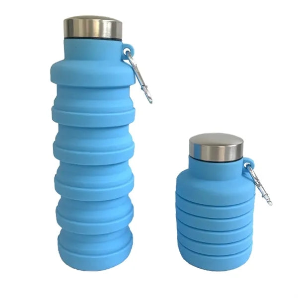 17 Oz. Foldable Silicone Water Bottle
