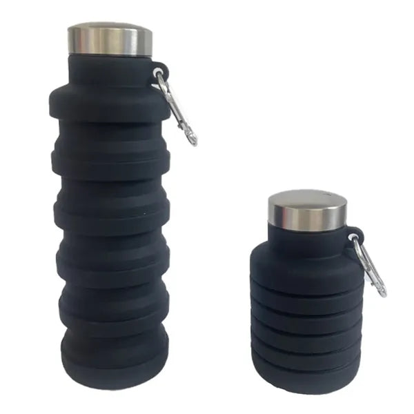 17 Oz. Foldable Silicone Water Bottle