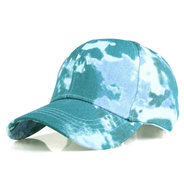 6 Panel Adjustable Tie-Dye Camouflage Baseball Cap