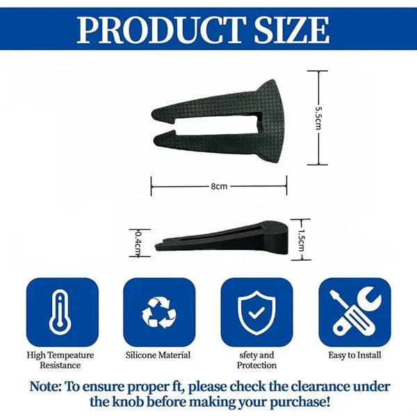 Silicone Stove Knob Safety Lock Clip