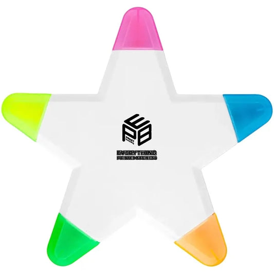 Star Shape 5-Color Highlighter