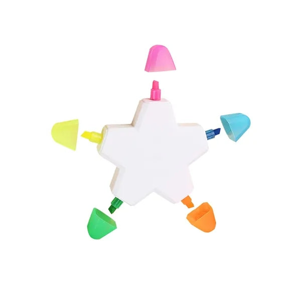 Star Shape 5-Color Highlighter
