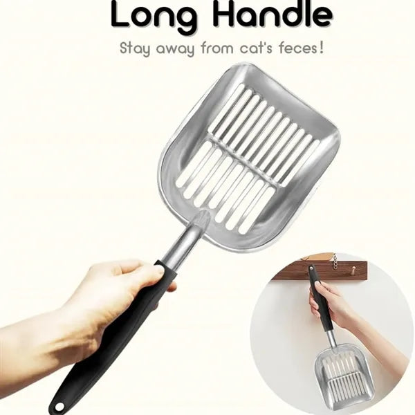 Aluminum Cat Litter Scoop Deep Sifter Long Handle