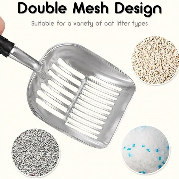 Aluminum Cat Litter Scoop Deep Sifter Long Handle
