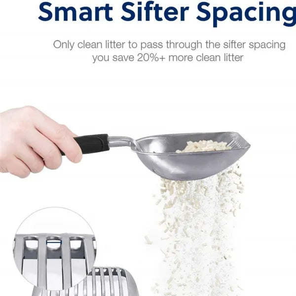 Aluminum Cat Litter Scoop Deep Sifter Long Handle