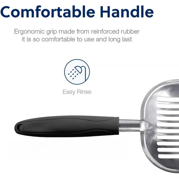 Aluminum Cat Litter Scoop Deep Sifter Long Handle