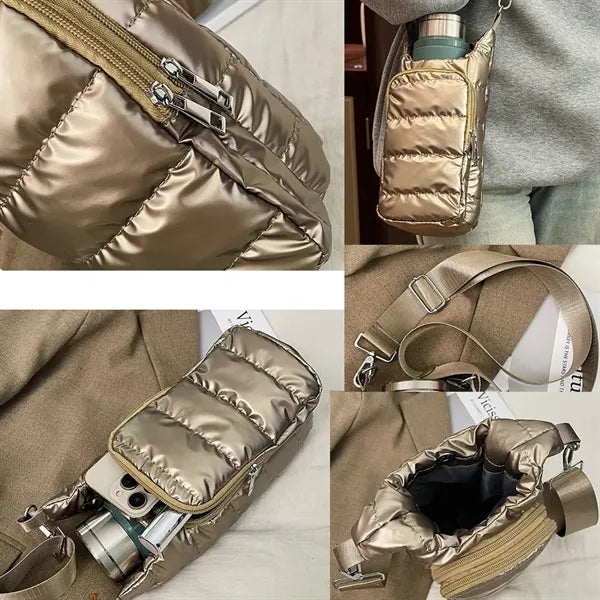 Puffer Water Bag Bottle Holder W/ Strap