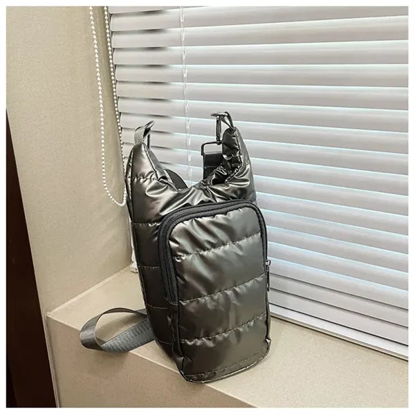 Puffer Water Bag Bottle Holder W/ Strap